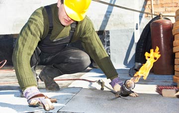 Llanfrynach flat roof construction